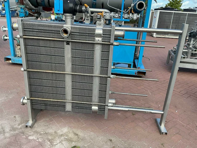 2001 apiheat transfer sigma m26tbv platen warmtewisselaar roestvaststaal - afbeelding 2 van  9