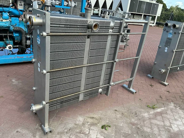 2001 apiheat transfer sigma m26tbv platen warmtewisselaar roestvaststaal - afbeelding 3 van  9