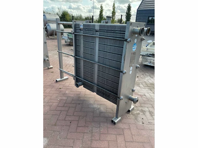 2001 apiheat transfer sigma m26tbv platen warmtewisselaar roestvaststaal - afbeelding 4 van  9