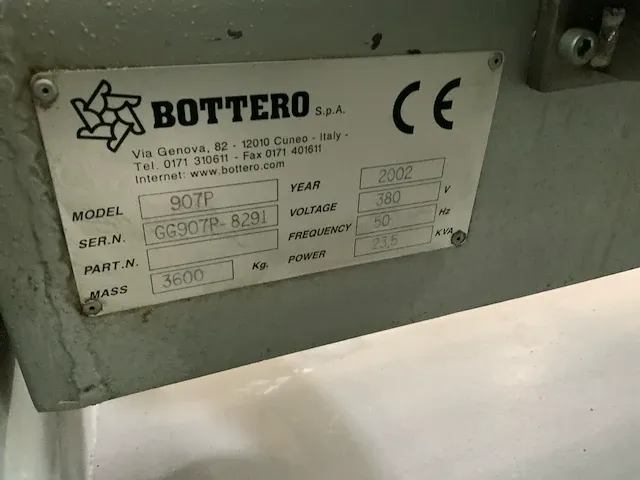 2001 bottero facet 907p-14 glasslijpmachine - afbeelding 13 van  14