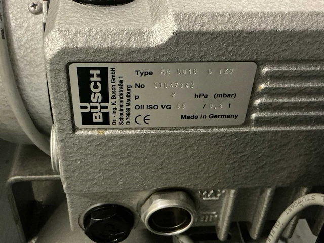 2001 busch simplex 0050-1r0016 vacuüminstallatie - afbeelding 6 van  8