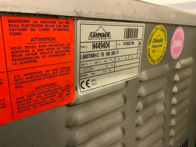 2001 carpigiani labotronic 70 100 dgt-p ijsmachine - afbeelding 14 van  14
