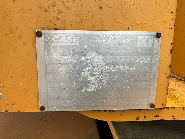 2001 case 788p banden graafmachine - afbeelding 26 van  32