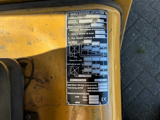 2001 caterpillar gp15k vorkheftruck - afbeelding 9 van  17