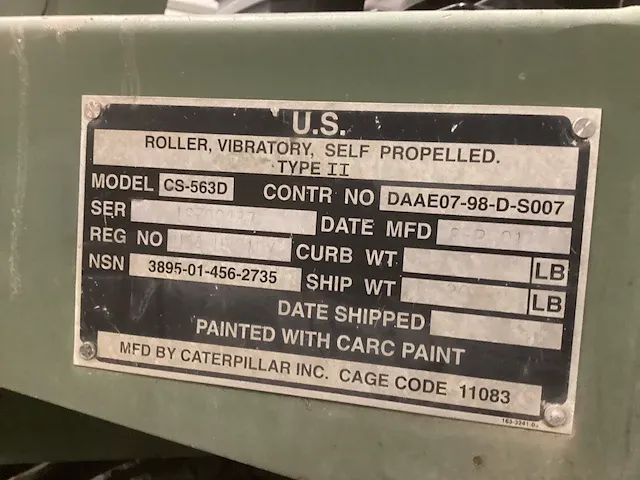 2001 caterpillar verdichtingswals - afbeelding 2 van  17