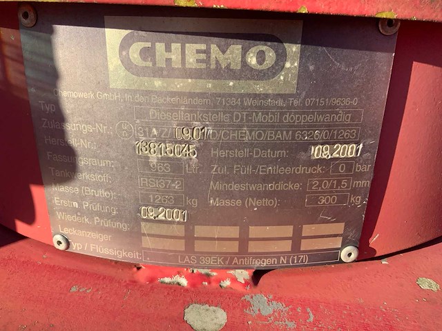 2001 cemo dieseltank brandstof opslagtank - afbeelding 7 van  7