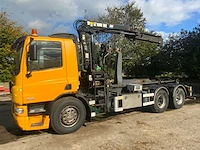 2001 daf cf 85.410 vrachtwagen haakarm hiab 102-2 autolaadkraan bl-pt-95 - afbeelding 5 van  63