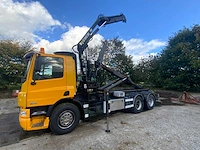2001 daf cf 85.410 vrachtwagen haakarm hiab 102-2 autolaadkraan bl-pt-95 - afbeelding 62 van  63