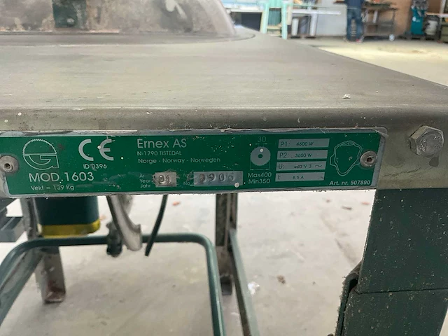 2001 ernex 1603 zaagtafel - afbeelding 2 van  10