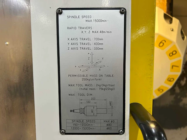 2001 fanuc robodrill t14 i bl cnc-bewerkingscentrum - afbeelding 3 van  16