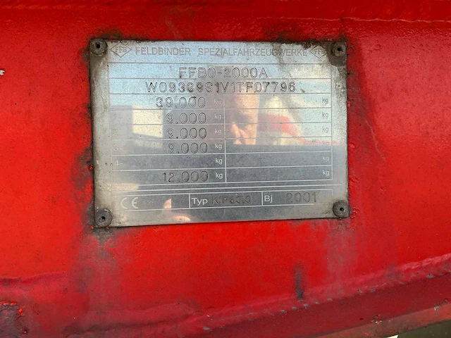 2001 feldbinder kip 63 3 bulk oplegger (75165-143) - afbeelding 3 van  13