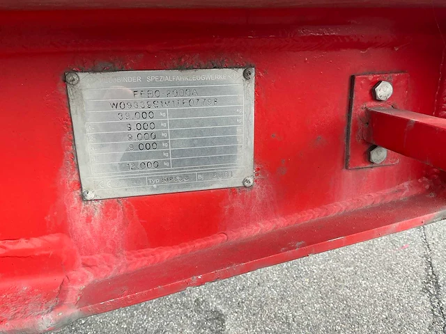2001 feldbinder kip 63 3 oplegger (75165-160) - afbeelding 13 van  18