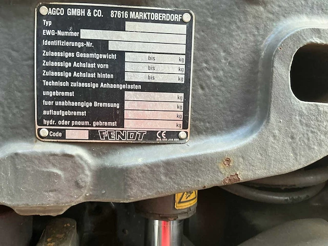 2001 fendt 716 vario vierwielaangedreven landbouwtractor - afbeelding 36 van  44