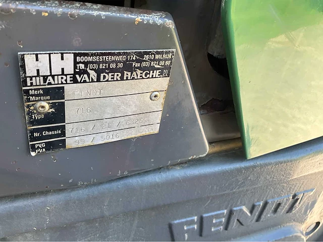 2001 fendt favorit 716 vario vierwielaangedreven landbouwtractor - afbeelding 40 van  46