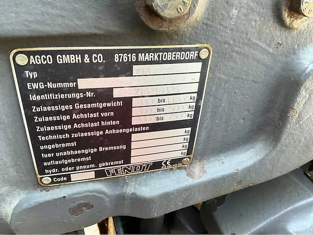 2001 fendt favorit 716 vario vierwielaangedreven landbouwtractor - afbeelding 41 van  46