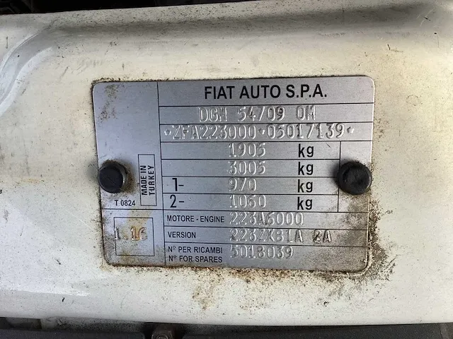 2001 fiat doblo bedrijfswagen - afbeelding 6 van  14