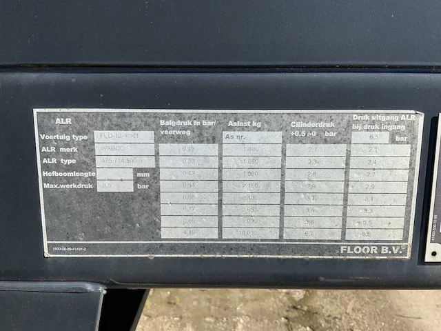 2001 floor flo-12-10k1 oplegger - afbeelding 25 van  27