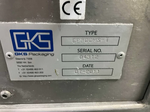 2001 gks cp300hs-t compack rvs verpakkingsmachine - afbeelding 10 van  11