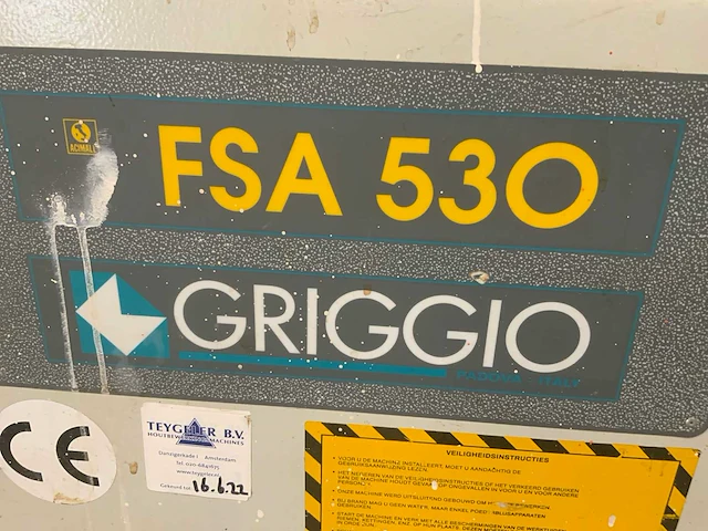 2001 griggio fsa 530 gecombineerde vlakvandiktebank - afbeelding 36 van  36