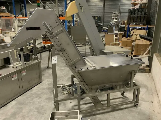 2001 hoppmann rvs mobiele opvoer transportband - afbeelding 1 van  14