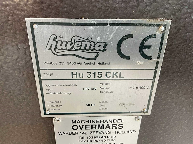 2001 huvema hu 315 clk afkortcirkelzaagmachine - afbeelding 6 van  6