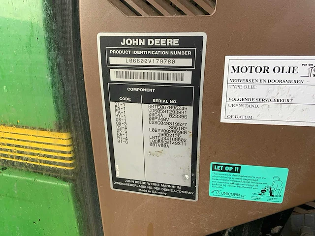 2001 john deere 6600 vierwielaangedreven landbouwtractor - afbeelding 73 van  76