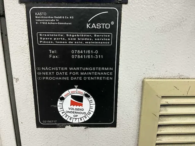 2001 kasto kastotwin a4 bandzaagmachine - afbeelding 28 van  35
