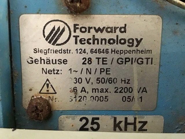 2001 kln trm 25/600 ultrasone cleaning module - afbeelding 6 van  6