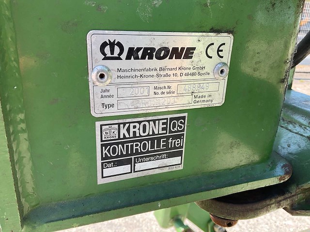 2001 krone swadro 1201 zwadhark - afbeelding 11 van  19