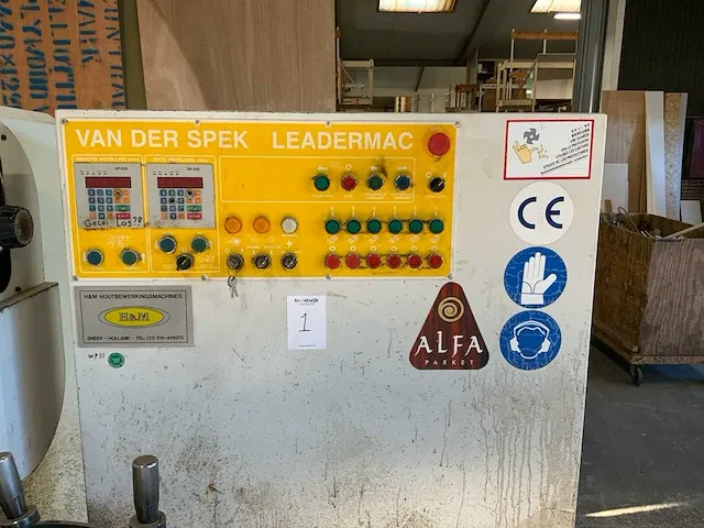 2001 leadermac lmc 623 compact schaaf plofileer machine - afbeelding 9 van  12