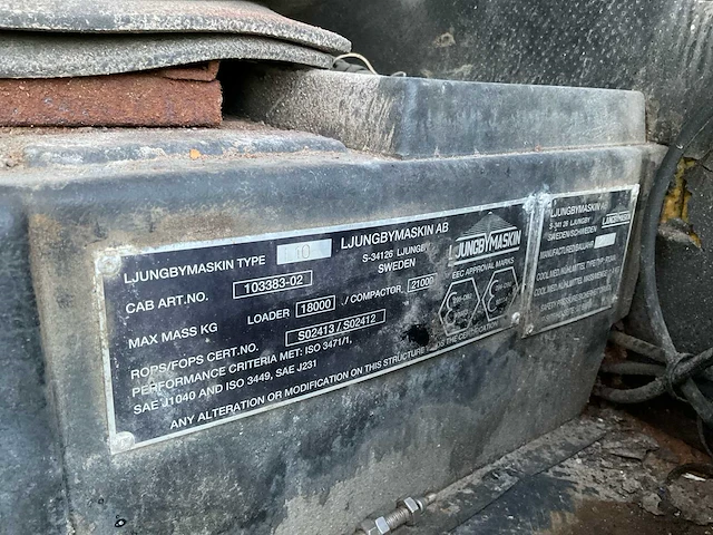 2001 ljungby maskin l10 wiellader - afbeelding 38 van  48