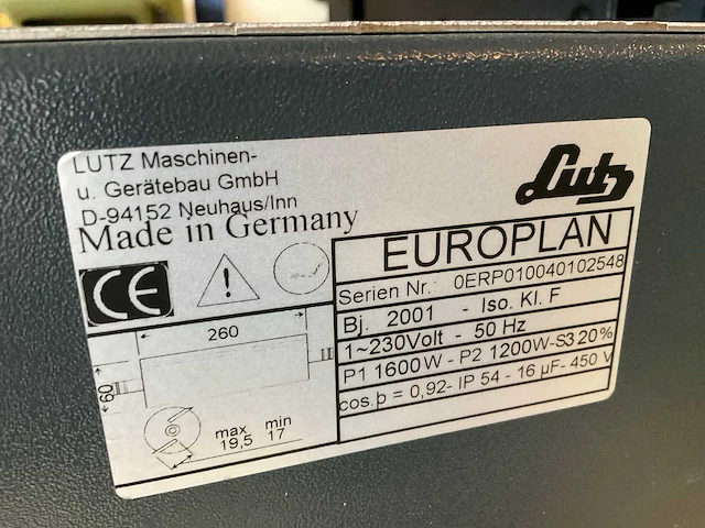 2001 lutz europlan oerp010 vlakvandiktebank - afbeelding 6 van  6