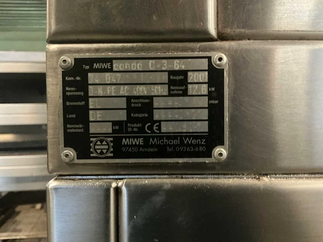 2001 miwe condo 0-3-64 2-deck bakkerijoven - afbeelding 2 van  10