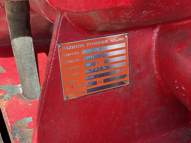 2001 nijhuis iveco aifo hgt1-150.315 sprinklerpomp pompunit - afbeelding 4 van  23