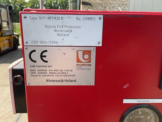 2001 nijhuis iveco aifo hgt1-150.315 sprinklerpomp pompunit - afbeelding 19 van  23