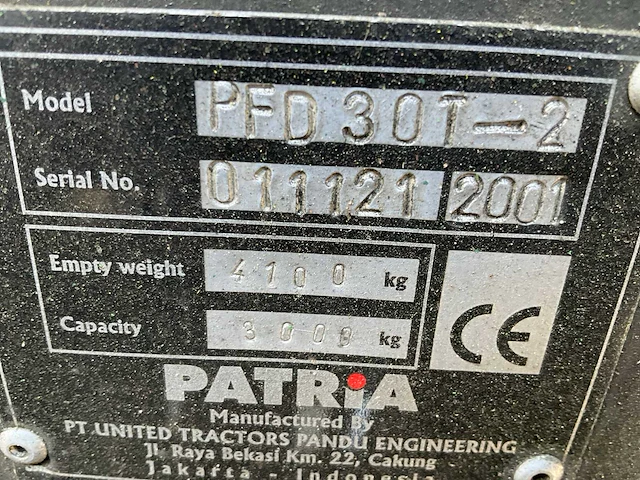 2001 patria pfd 30t-2 vorkheftruck - afbeelding 4 van  14