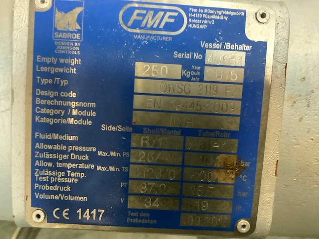 2001 sabroe york s81 sab83 compressor unit met schakelpaneel - afbeelding 8 van  22