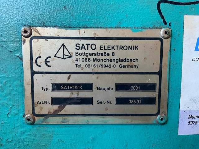 2001 sato satronik fb 4000 cnc portaal plasmasnijmachine - afbeelding 4 van  20