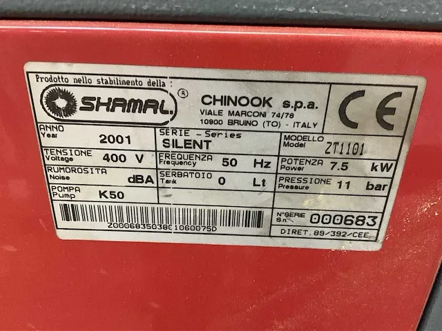 2001 shamal k50 zuigercompressor - afbeelding 8 van  8