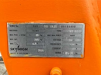 2001 skyhigh st 120 kniktelescoop hoogwerker - afbeelding 10 van  20