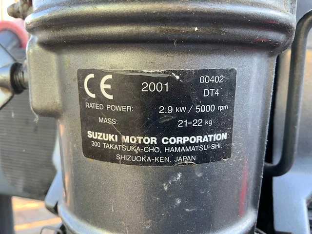 2001 suzuki dt 4 buitenboordmotor - afbeelding 7 van  7