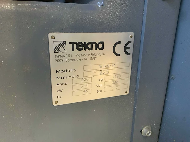 2001 tekna tk145/12 dubbelkopzaagmachine - afbeelding 27 van  56
