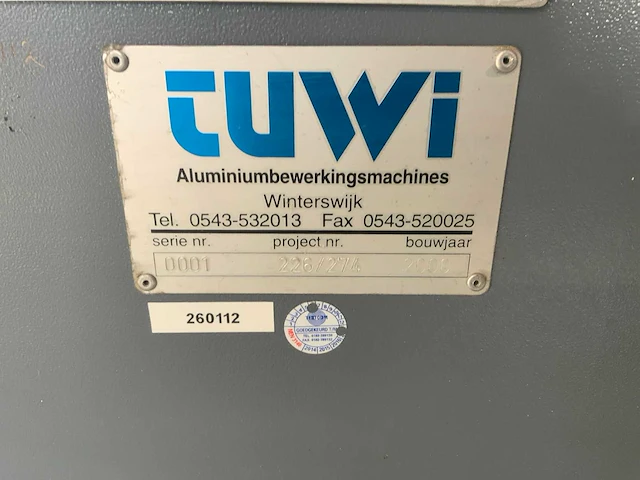 2001 tekna tk145/12 dubbelkopzaagmachine - afbeelding 39 van  56
