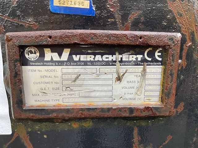 2001 verachtert hg-2-40/65-n.n.n. profielbak “cw30” - afbeelding 8 van  8