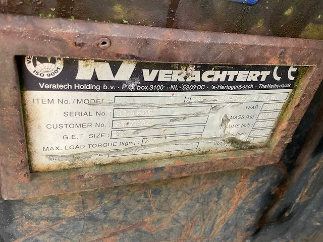 2001 verachtert pg-3-40-130.n.n.n. puinbak “cw30” - afbeelding 8 van  8