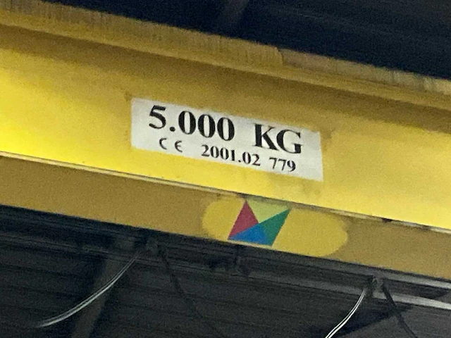 2001 verlinde enkelligger bovenloophalkraan 5t - afbeelding 5 van  16
