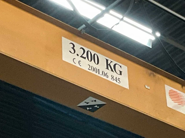 2001 verlinde enkelligger onderhang halkraan 3,2t - afbeelding 5 van  16