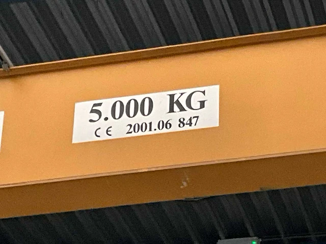 2001 verlinde enkelligger onderhang halkraan 5t - afbeelding 4 van  16
