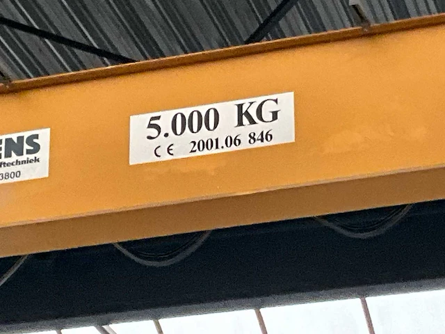 2001 verlinde enkelligger onderhang halkraan 5t - afbeelding 6 van  18