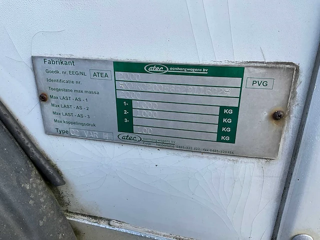 2002 atec c2 paardentrailer wg-lr-66 - afbeelding 16 van  24